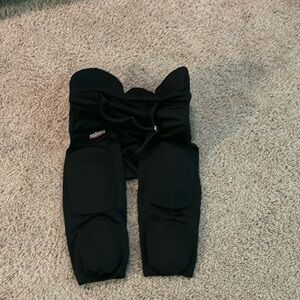 Adult large padded football pants black